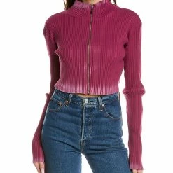 women Eleven Paris Ribbed Crop Top