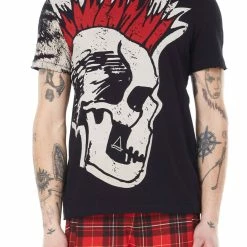 Eleven Paris men So Punk Knit Printed T-Shirt in Black