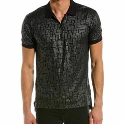 men Eleven Paris Coated Polo Shirt