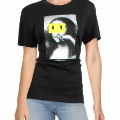 Eleven Paris Womens Crewneck Cotton Graphic T-Shirt