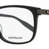 Montblanc Men's Rectangular Eyeglasses MB0035O 005 Black 57mm