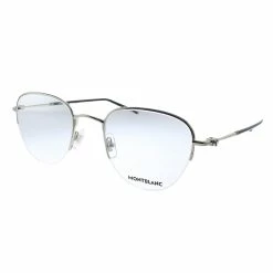 women Montblanc MB 0129O 003 52mm Unisex Round Eyeglasses 52mm