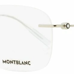 Montblanc Men's Eyeglasses MB0075O 003 Silver/Transparent 56mm