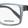 Montblanc Men's Rectangular Eyeglasses MB0066O 003 Transparent Gray/Matte Black 56mm -Mont Blanc Sales Store 552cc218bcca46b19ab4c757c54e10a3 1080x