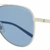 Montblanc Men's Pilot Sunglasses MB0103S 003 Silver/Black/Blue 59mm -Mont Blanc Sales Store 555b2cdec3184970969c06ef303086b3 1080x
