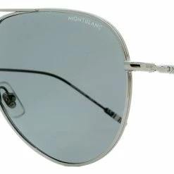 Montblanc Men's Aviator Sunglasses MB0045S 005 Ruthenium/Black 61mm