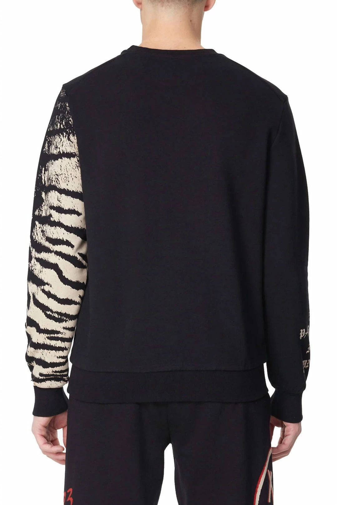 Eleven Paris men Knit Printed Sweatshirt in Black 6 Eleven Paris men Knit Printed Sweatshirt in Black - Image 4