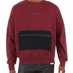 Eleven Paris Mens Cotton Zipper Pocket Sweatshirt