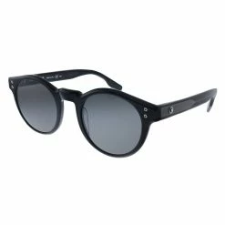 women Montblanc MB 123S 001 Unisex Round Sunglasses
