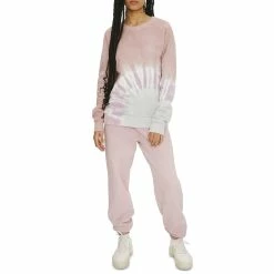 Eleven Paris Womens Fleece Tie-Dye Sweatshirt