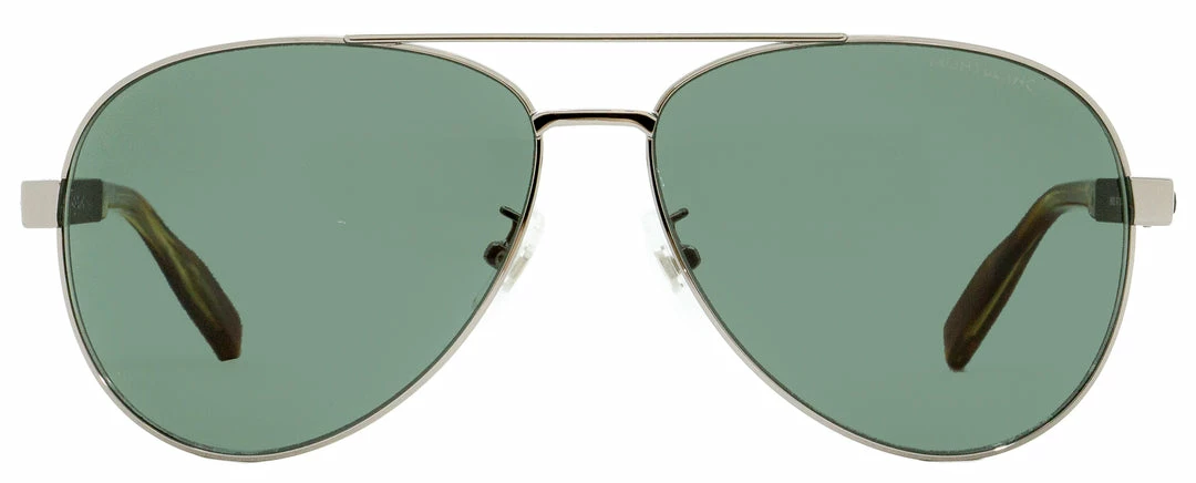 Montblanc Men's Aviator Sunglasses MB0032S 004 Ruthenium/Black/Havana 61mm 4 Montblanc Men's Aviator Sunglasses MB0032S 004 Ruthenium/Black/Havana 61mm - Image 2