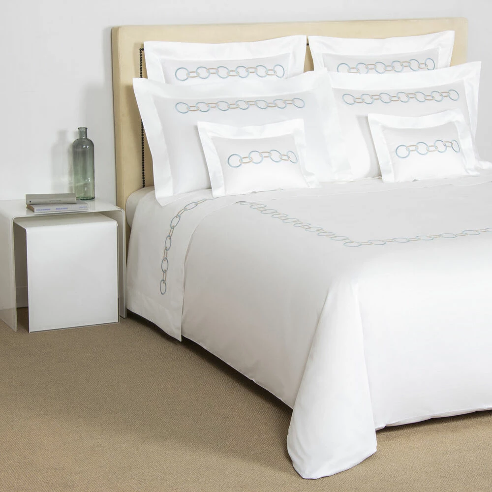 Frette Links Embroidered Euro Sham 6 Frette Links Embroidered Euro Sham - Image 4