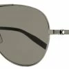 Montblanc Men's Pilot Sunglasses MB0027S 006 Ruthenium/Black 60mm