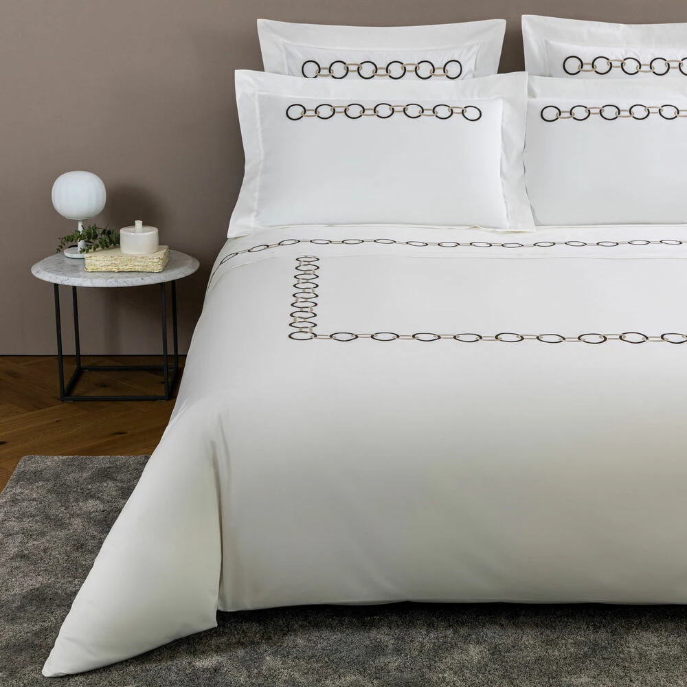 Frette Links Embroidered Duvet Cover 7 Frette Links Embroidered Duvet Cover - Image 5