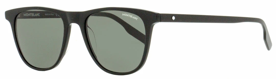 Montblanc Men's Thin Frame Sunglasses Black 54mm 3 Montblanc Men's Thin Frame Sunglasses Black 54mm