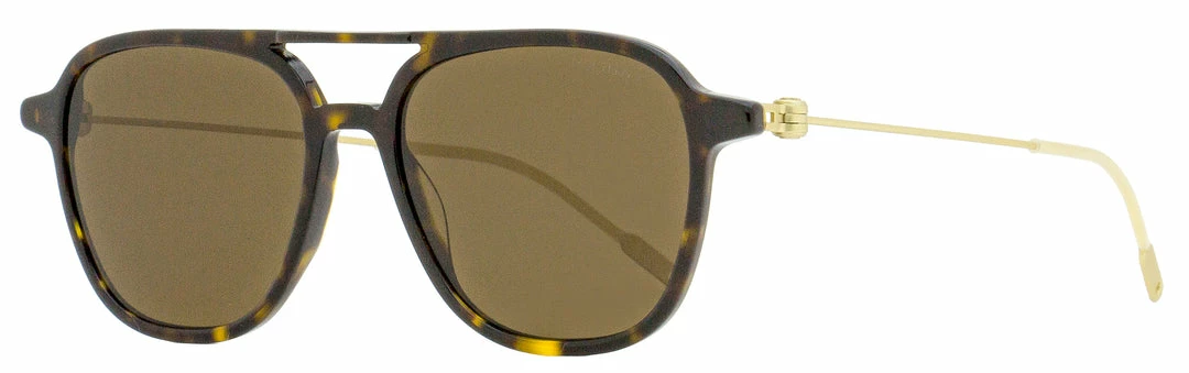 Montblanc Men's Light Pilot Sunglasses Havana/Gold 53mm 3 Montblanc Men's Light Pilot Sunglasses Havana/Gold 53mm