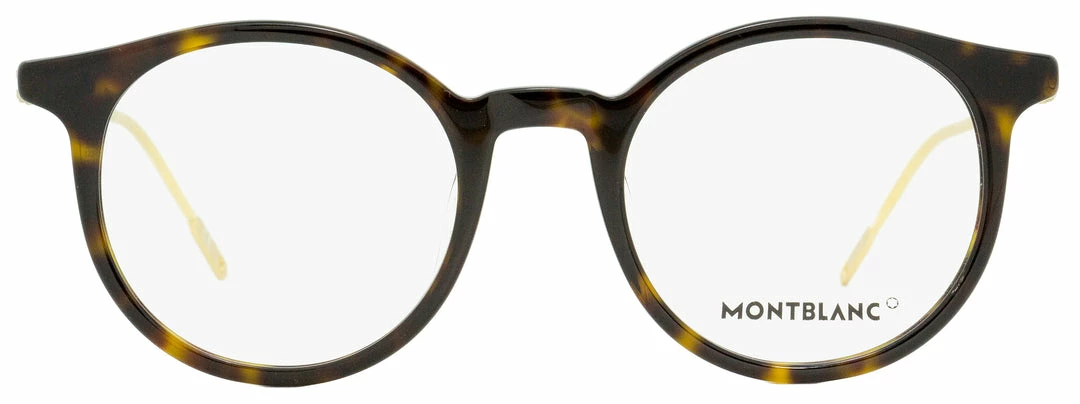Montblanc Men's Eyeglasses MB0004O 002 Dark Havana/Gold 48mm 4 Montblanc Men's Eyeglasses MB0004O 002 Dark Havana/Gold 48mm - Image 2