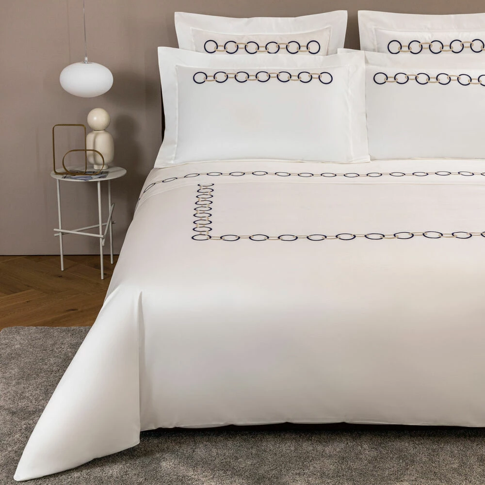 Frette Links Embroidered Duvet Cover 10 Frette Links Embroidered Duvet Cover - Image 8