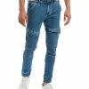 men Eleven Paris Denim Moto Pant