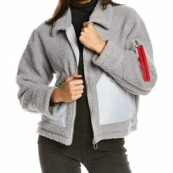 women Eleven Paris Teddy Zip-Up Jacket