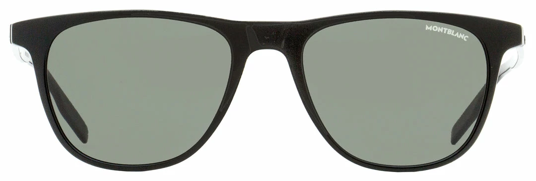 Montblanc Men's Thin Frame Sunglasses Black 54mm 4 Montblanc Men's Thin Frame Sunglasses Black 54mm - Image 2