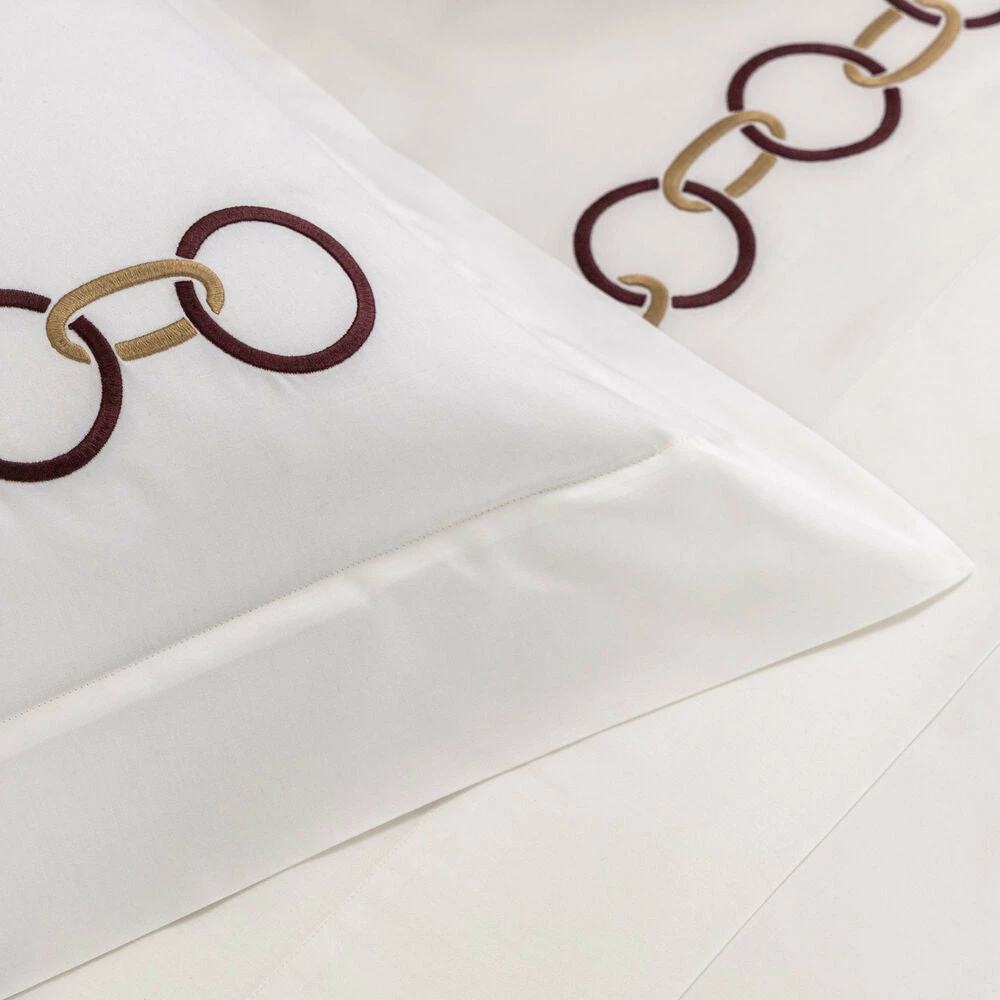 Frette Llinks Embroidered Boudoir Sham 5 Frette Llinks Embroidered Boudoir Sham - Image 3