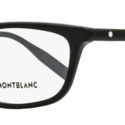 Montblanc Men's Rectangular Eyeglasses MB0053O 001 Black 54mm