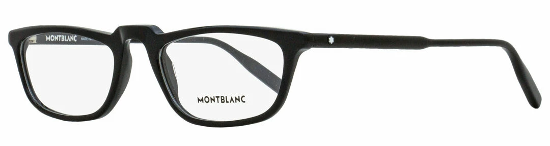 Montblanc Men's Rectangular Eyeglasses MB0053O 001 Black 54mm 3 Montblanc Men's Rectangular Eyeglasses MB0053O 001 Black 54mm