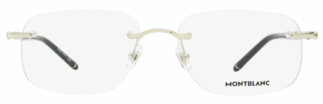 Montblanc Men's Rimless Eyeglasses MB0071O 004 Silver/Black 58mm 4 Montblanc Men's Rimless Eyeglasses MB0071O 004 Silver/Black 58mm - Image 2