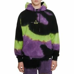 Eleven Paris Mens Cotton Tie-Dye Hoodie
