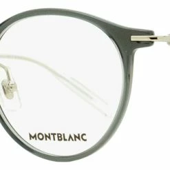 Montblanc Men's Pantos Eyeglasses MB0099O 001 Gray/Silver/Transparent 48mm